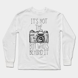 Camera black ink Long Sleeve T-Shirt